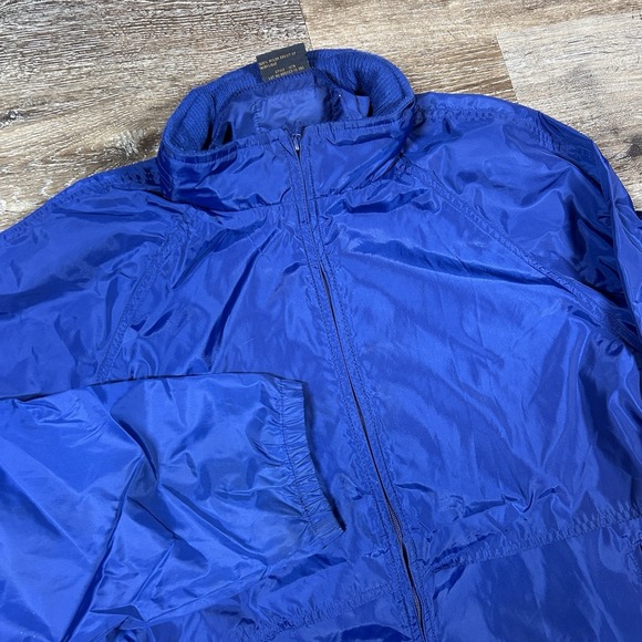 Vintage Eddie‎ Bauer Hideaway Hood Nylon Packable Windbreaker Jacket Size Medium - Picture 2 of 6